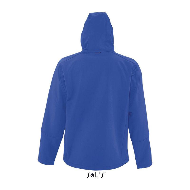 Jachetă softshell cu glugă pentru bărbați Sol's Replay Albastru L