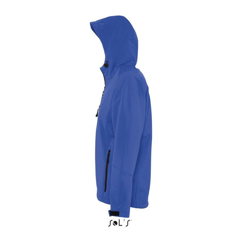Jachetă softshell cu glugă pentru bărbați Sol's Replay Albastru L