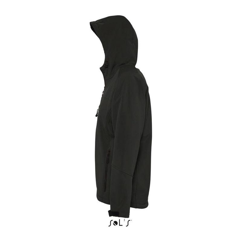 Jachetă softshell cu glugă pentru bărbați Sol's Replay Negru 3XL