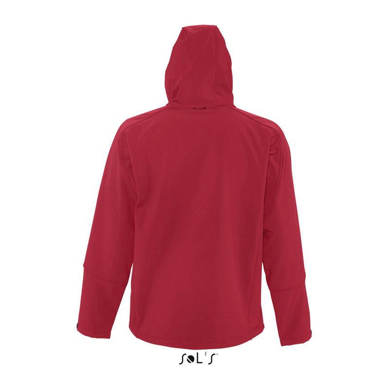 Jachetă softshell cu glugă pentru bărbați Sol's Replay Pepper Red M