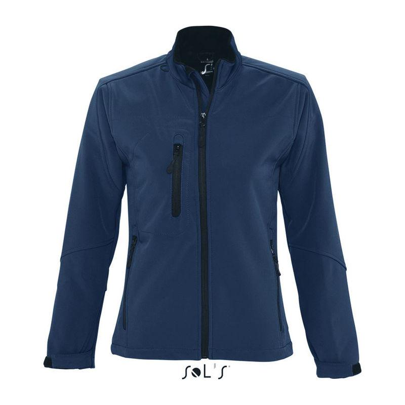 Jachetă softshell cu fermoar pentru femei Sol's Roxy Abyss Blue