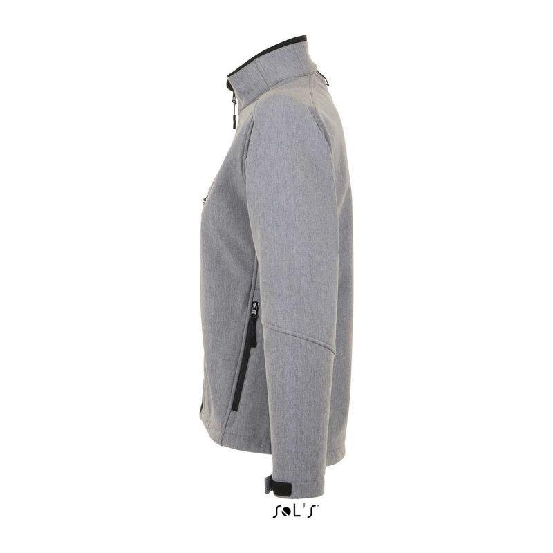 Jachetă softshell cu fermoar pentru femei Sol's Roxy Grey Melange XL