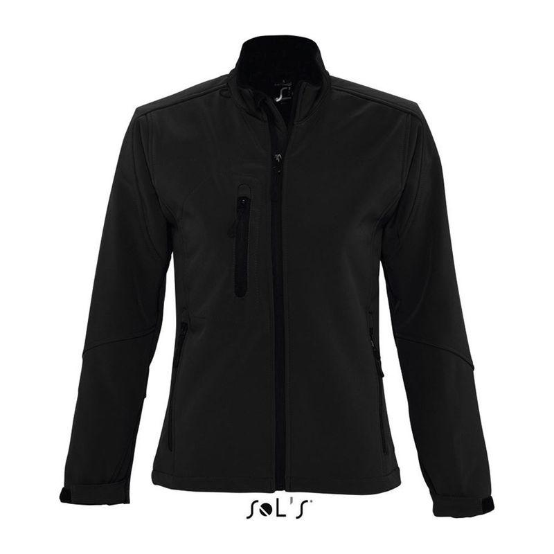 Jachetă softshell cu fermoar pentru femei Sol's Roxy Negru L