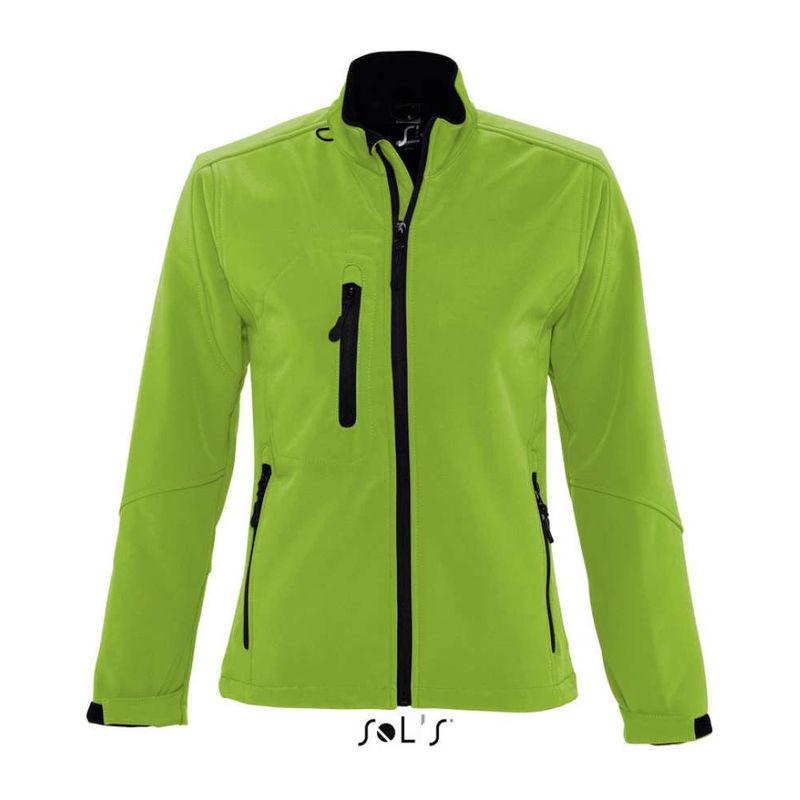 Jachetă softshell cu fermoar pentru femei Sol's Roxy Verde S