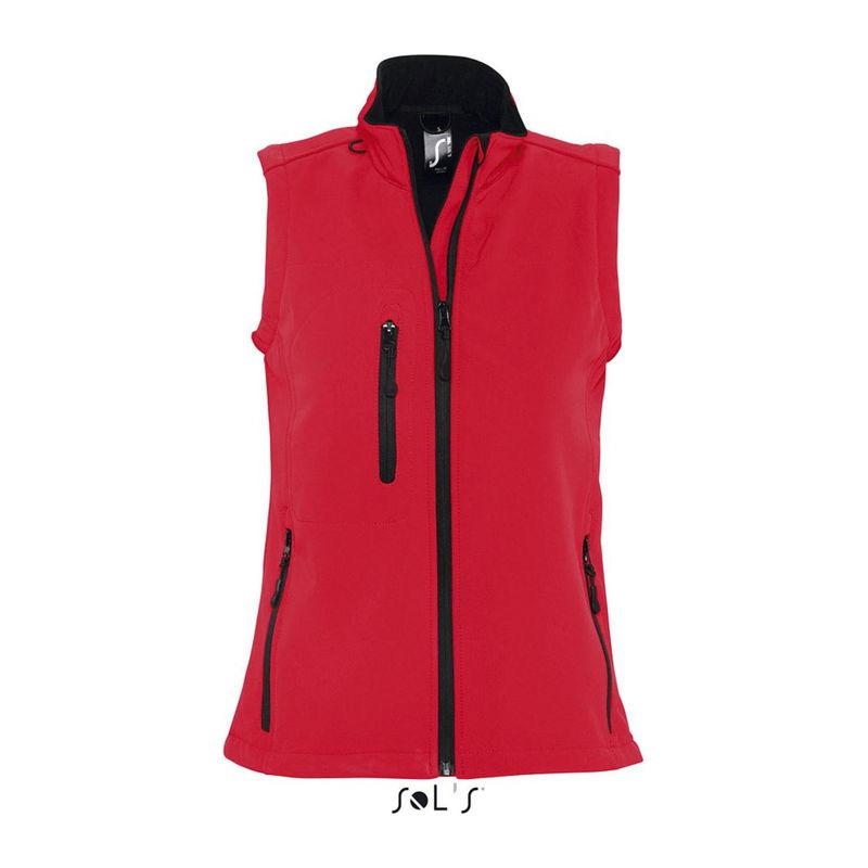 Vestă softshell pentru femei Sol's Rallye Pepper Red