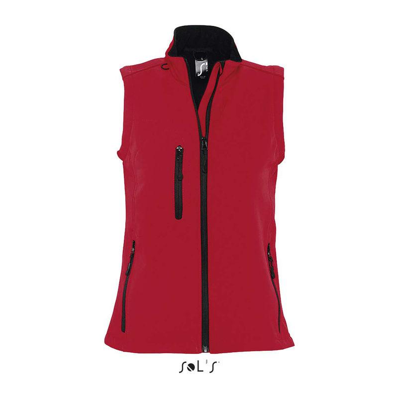 Vestă softshell pentru femei Sol's Rallye Pepper Red XXL