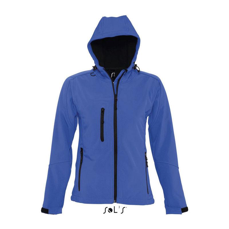Jachetă softshell cu glugă pentru femei Sol's Replay Albastru