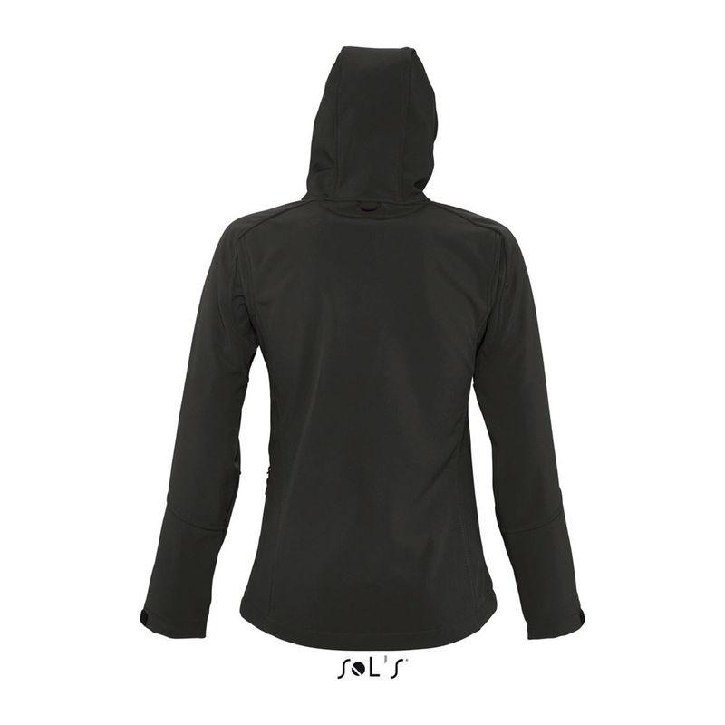 Jachetă softshell cu glugă pentru femei Sol's Replay Negru M