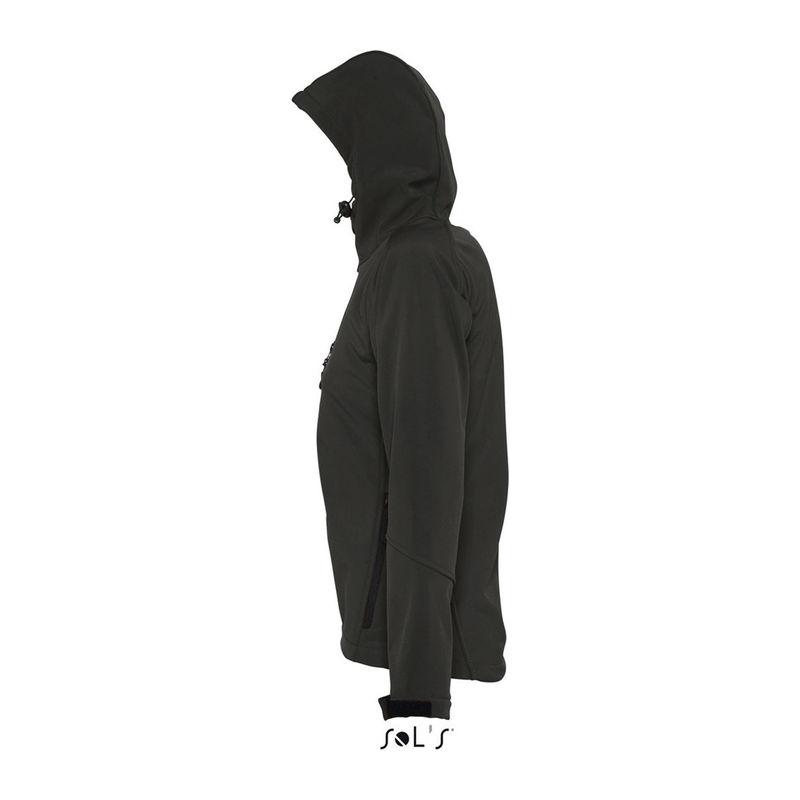 Jachetă softshell cu glugă pentru femei Sol's Replay Negru M