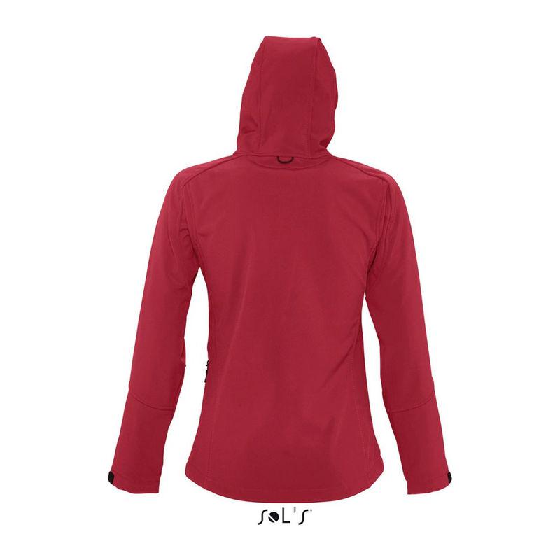 Jachetă softshell cu glugă pentru femei Sol's Replay Pepper Red L