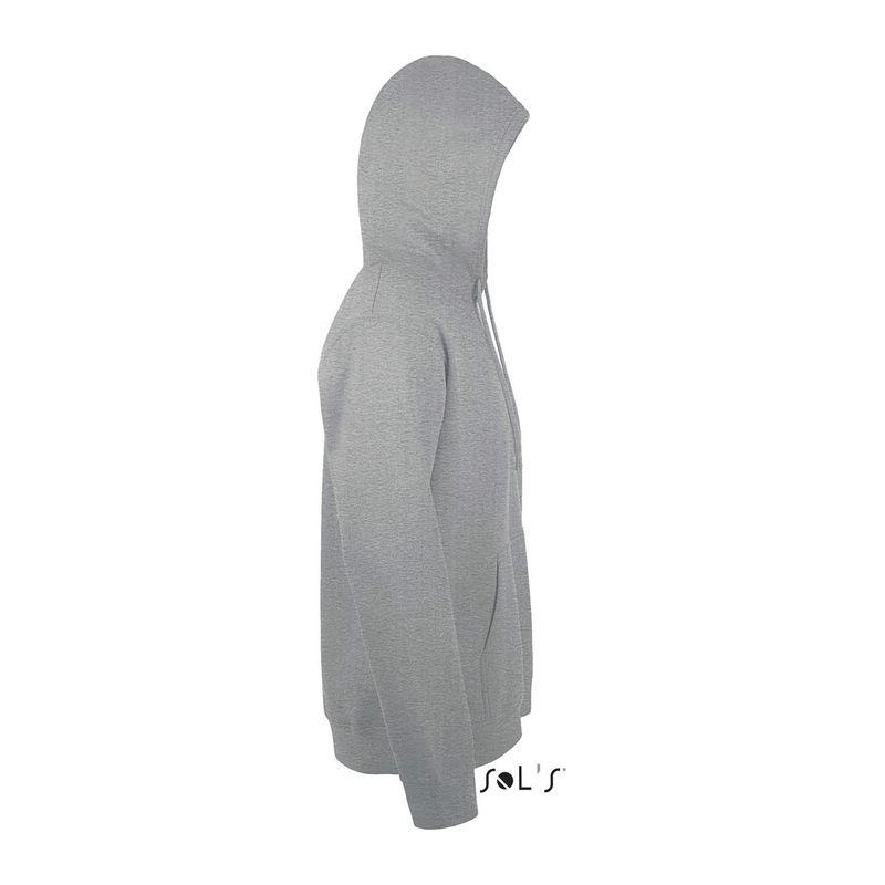 Hanorac cu glugă unisex Sol's Snake Grey Melange M