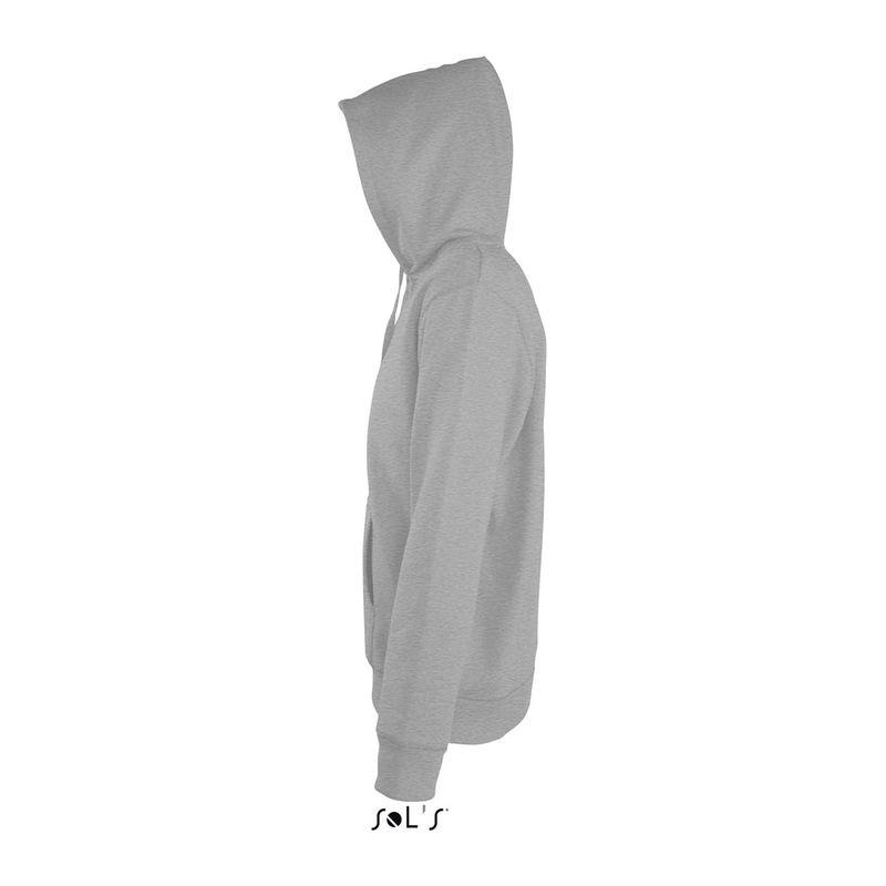 Jachetă cu glugă căptușită pentru bărbați Sol's Seven Grey Melange XL