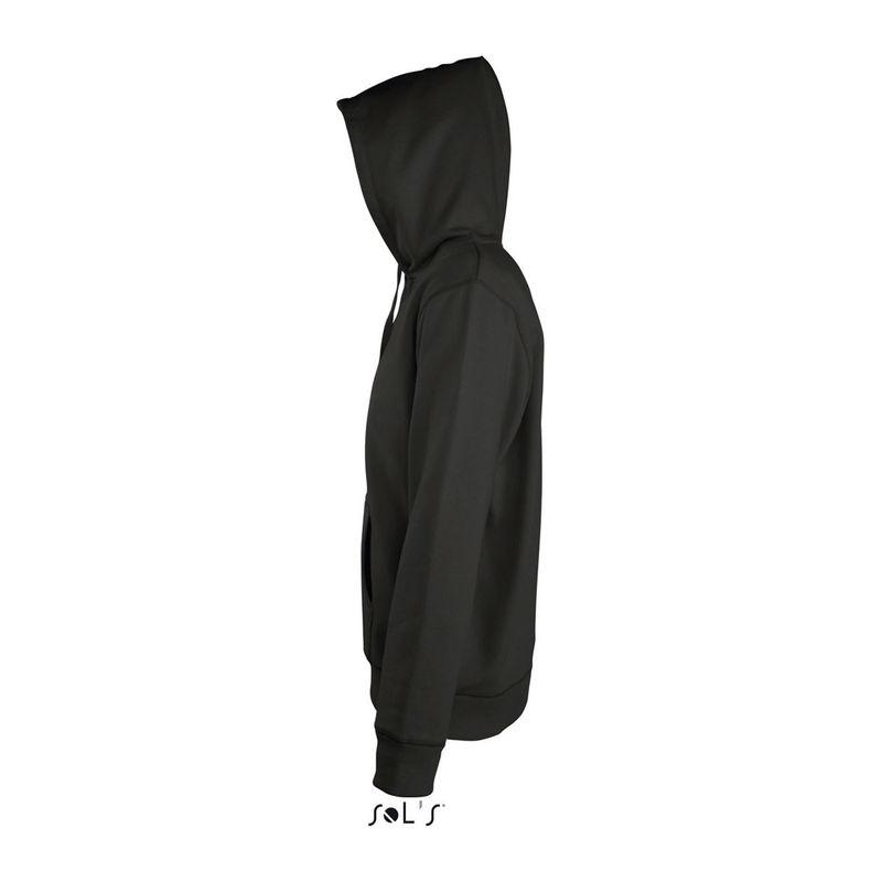 Jachetă cu glugă căptușită pentru bărbați Sol's Seven Negru XXL