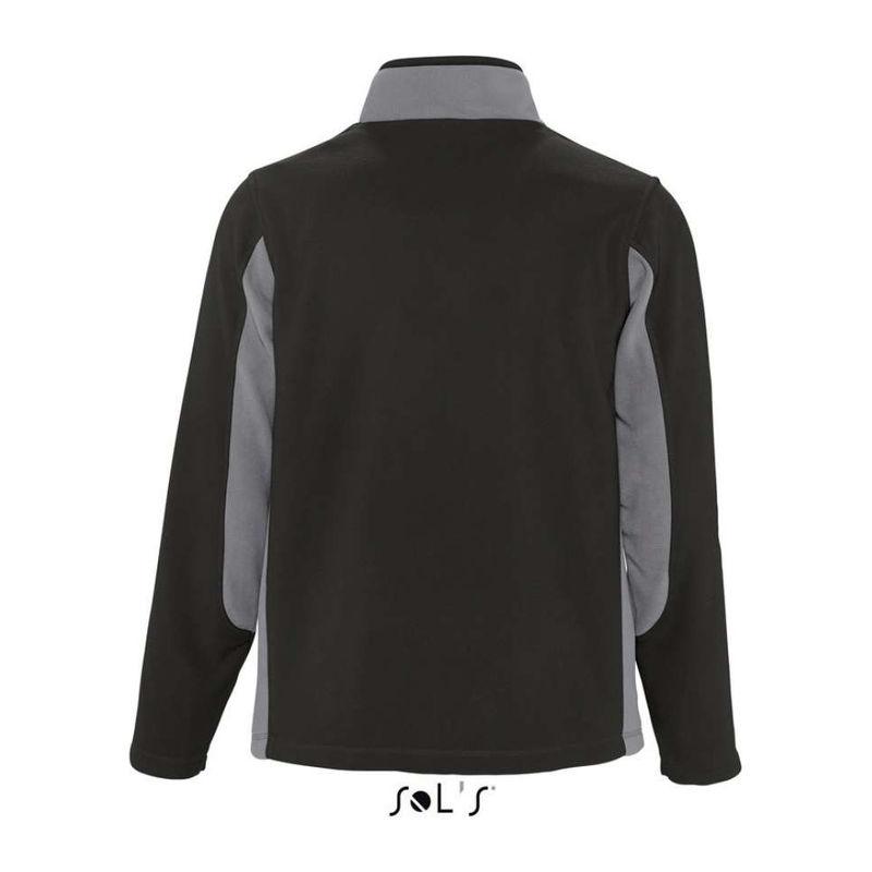Jachetă fleece în două culori pentru bărbați Sol's Nordic Negru S