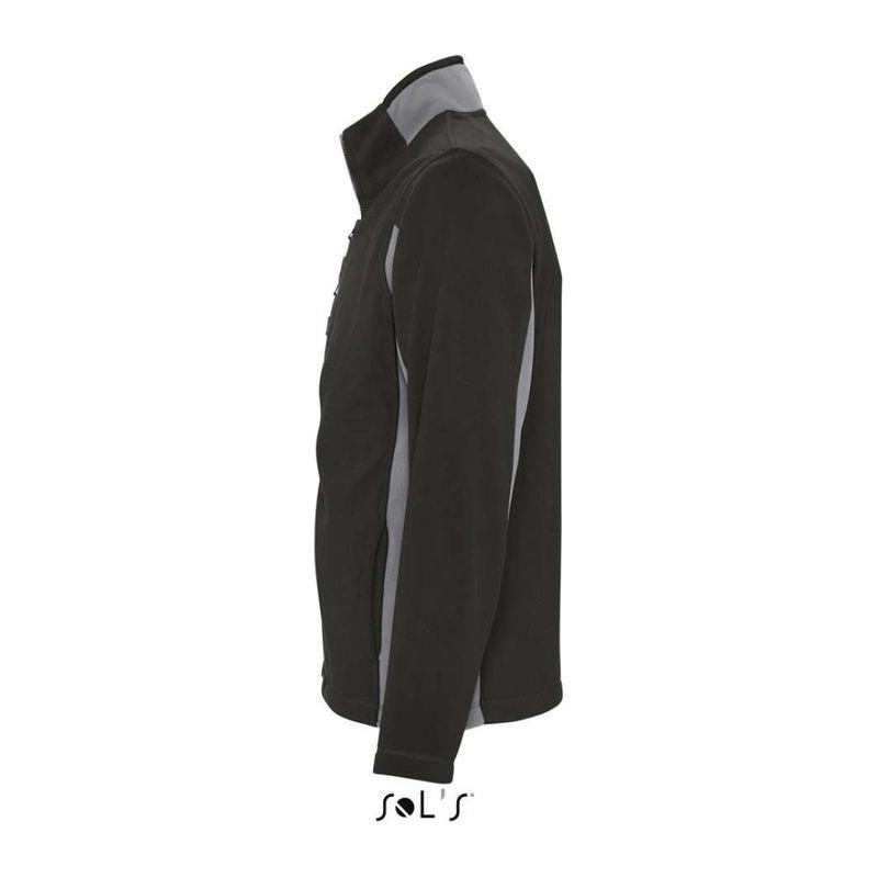 Jachetă fleece în două culori pentru bărbați Sol's Nordic Negru S