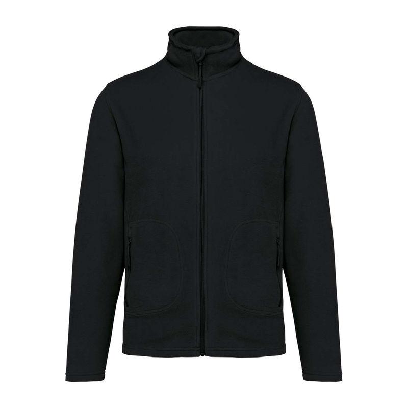 Jachetă micro-polar eco-friendly unisex Negru 4XL