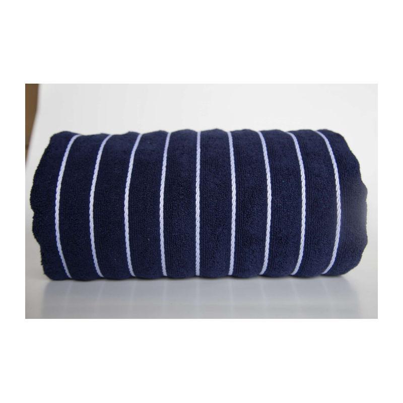 Prosop de plajă în dungi Navy/White