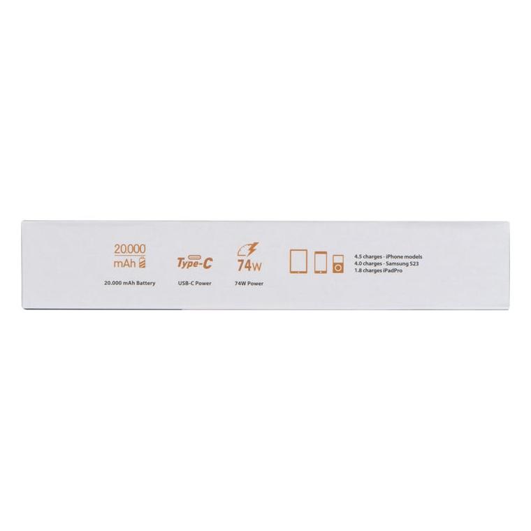 Powerbank MoLu Marbella, 20.000 mAh Negru