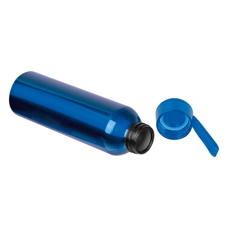 Termos aluminiu reciclat Cork, 600 ml Albastru