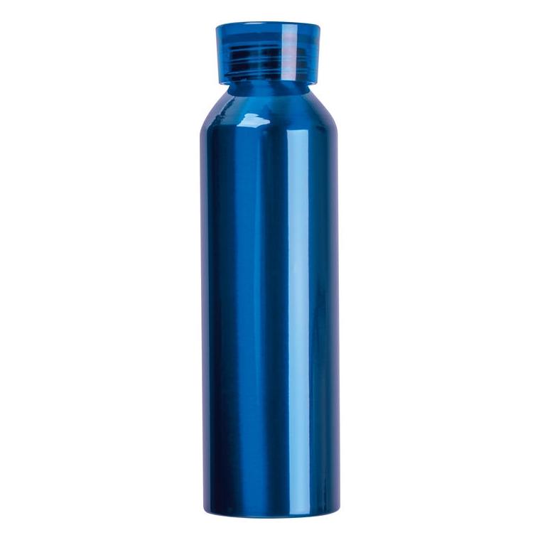 Termos aluminiu reciclat Cork, 600 ml Albastru