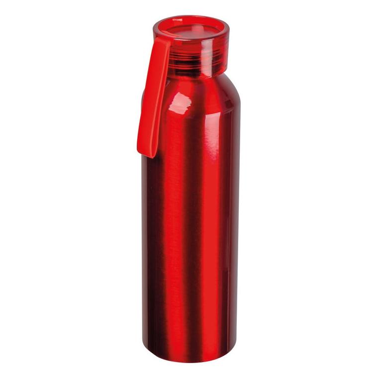Termos aluminiu reciclat Cork, 600 ml Roșu