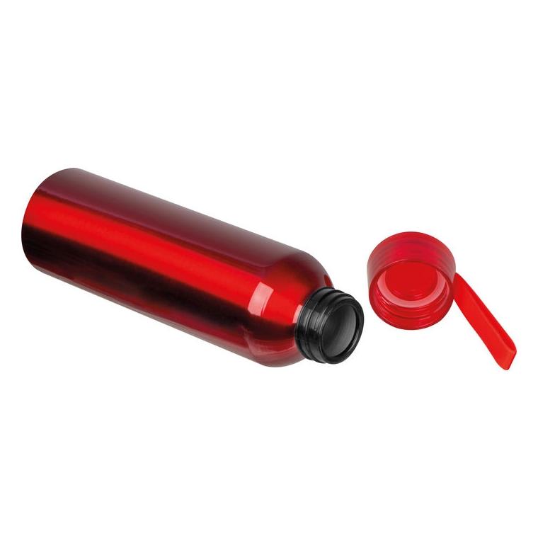 Termos aluminiu reciclat Cork, 600 ml Roșu