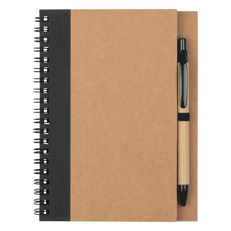 Notes cu spirală Ravenna, A5 Negru