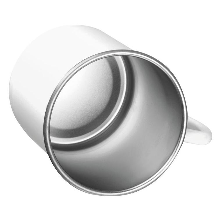 Cană din oțel Trezzo, 350 ml Alb