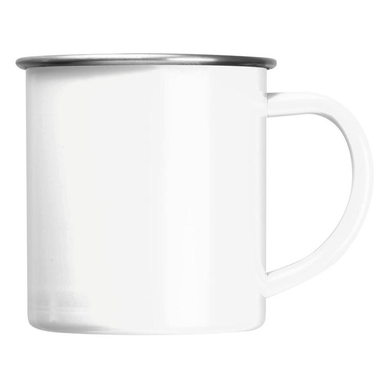 Cană din oțel Trezzo, 350 ml Alb