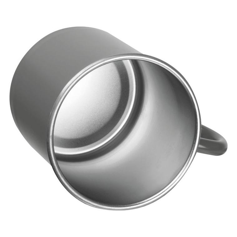 Cană din oțel Trezzo, 350 ml Gri-Argintiu