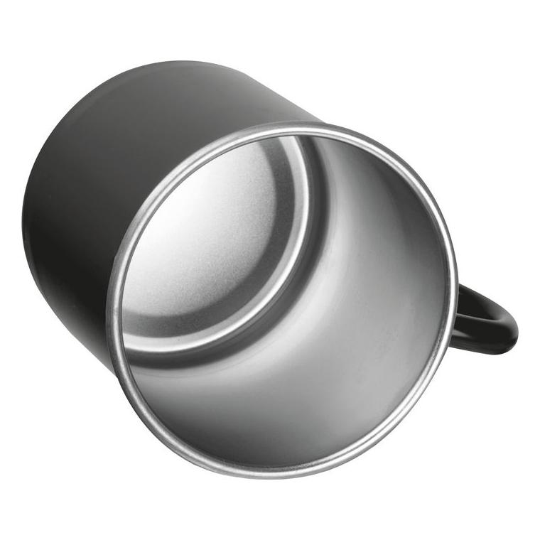 Cană din oțel Trezzo, 350 ml Negru