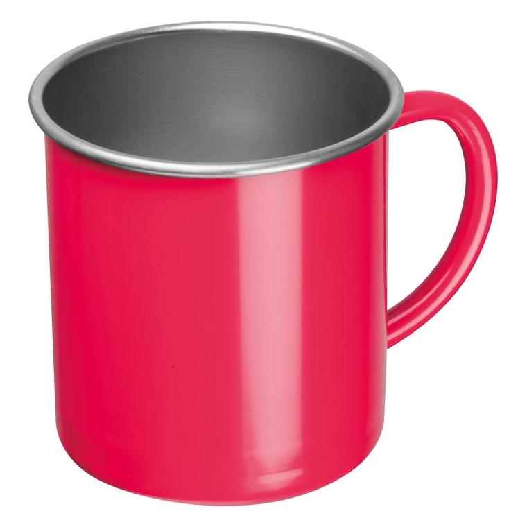 Cană din oțel Trezzo, 350 ml Roșu