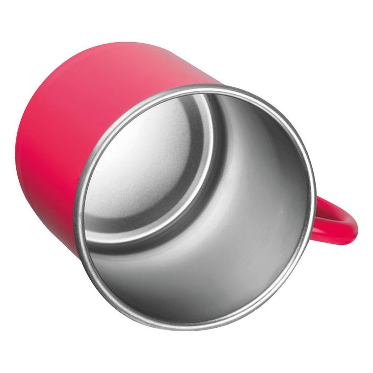 Cană din oțel Trezzo, 350 ml Roșu