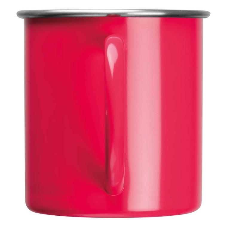 Cană din oțel Trezzo, 350 ml Roșu
