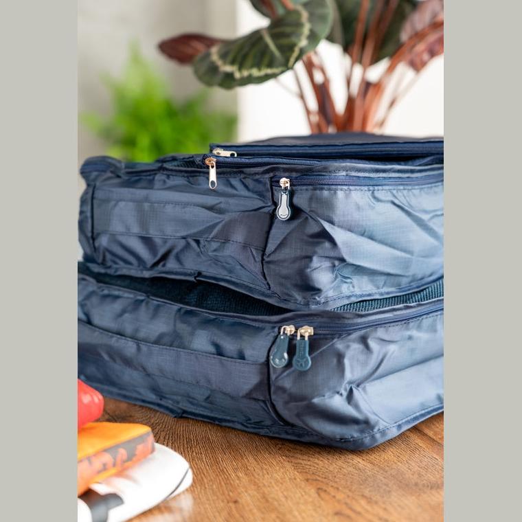 Set 4 organizatoare pentru călătorie Belmont Albastru închis