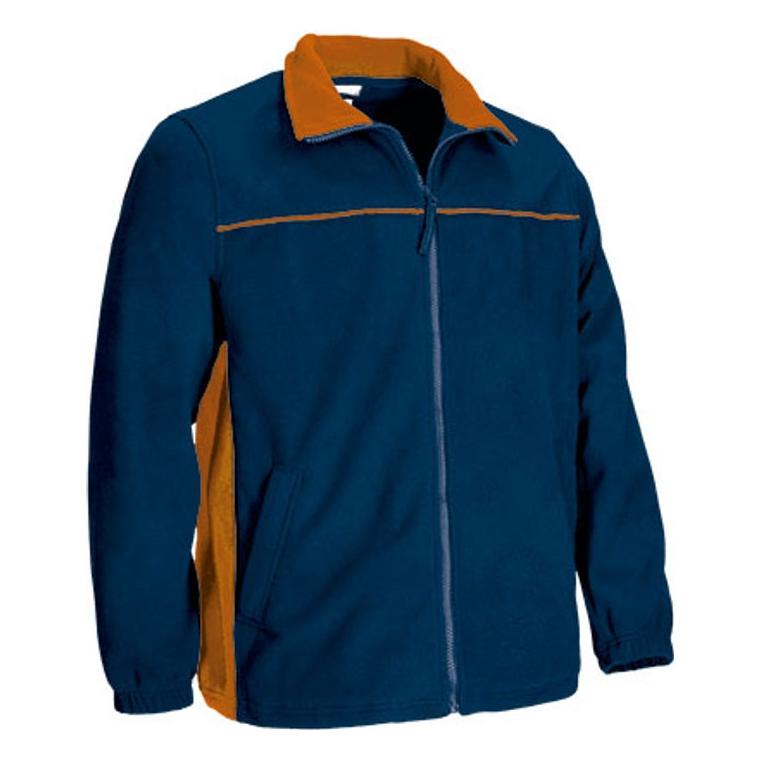 Jachetă fleece THUNDER Orion Navy Blue-Party Orange
