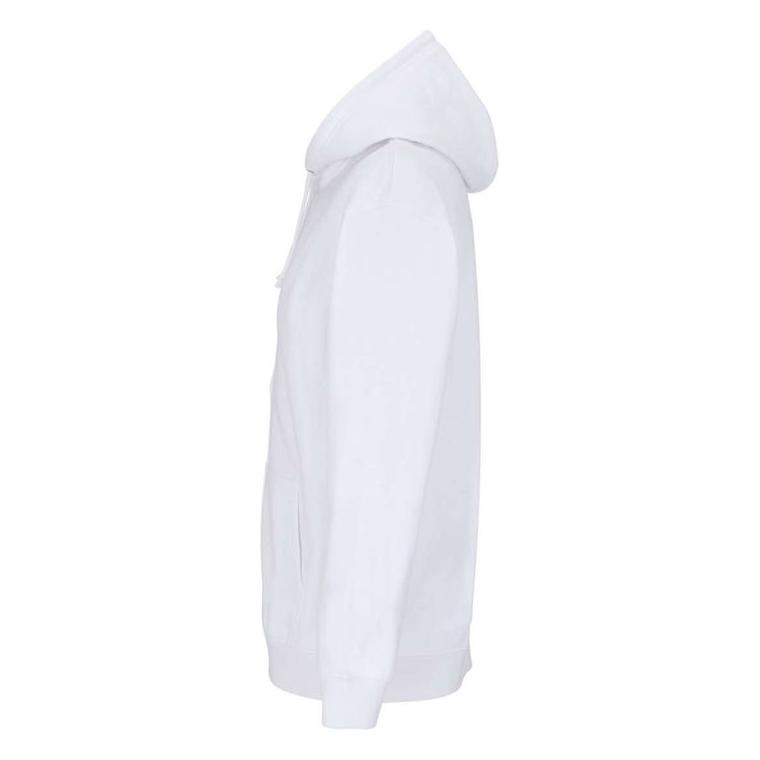 Hanorac unisex cu fermoar Sol's Carter Alb S