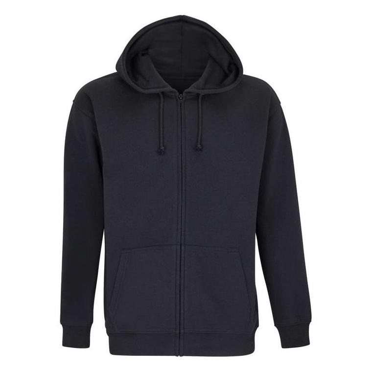 Hanorac unisex cu fermoar Sol's Carter Negru