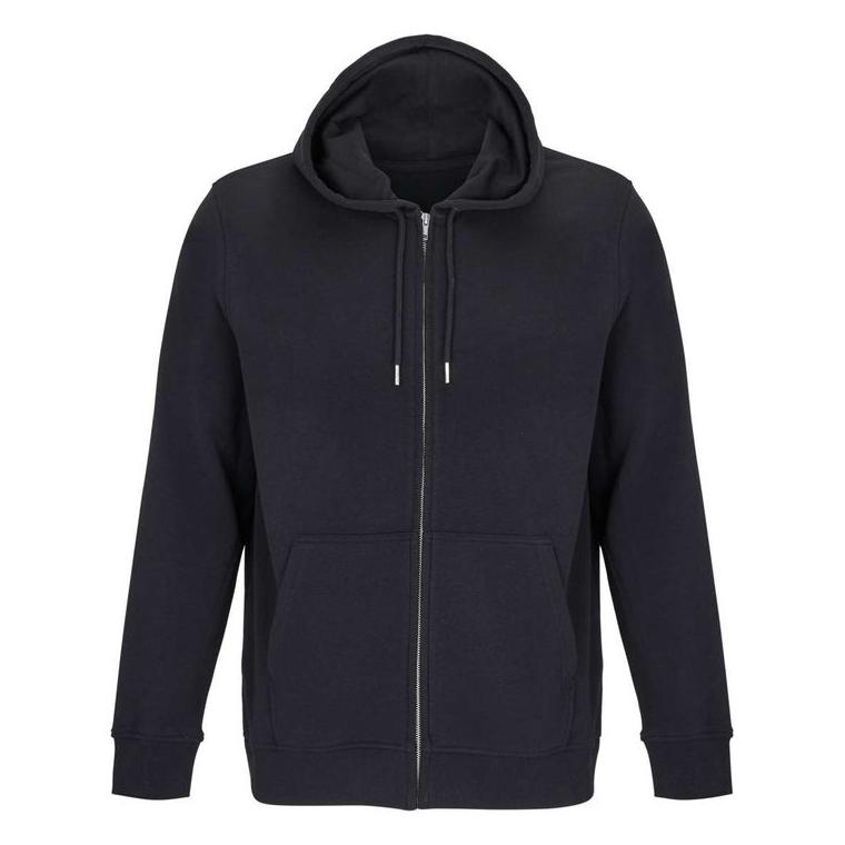 Hanorac cu fermoar unisex Sol's Calipso Negru