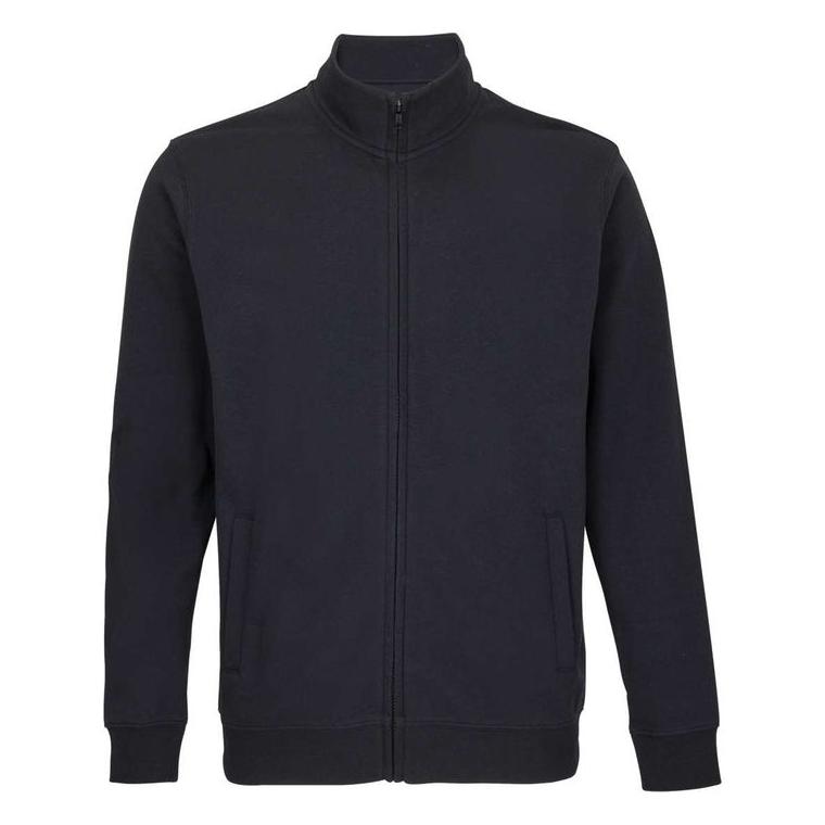 Hanorac cu fermoar unisex Sol's Cooper Negru