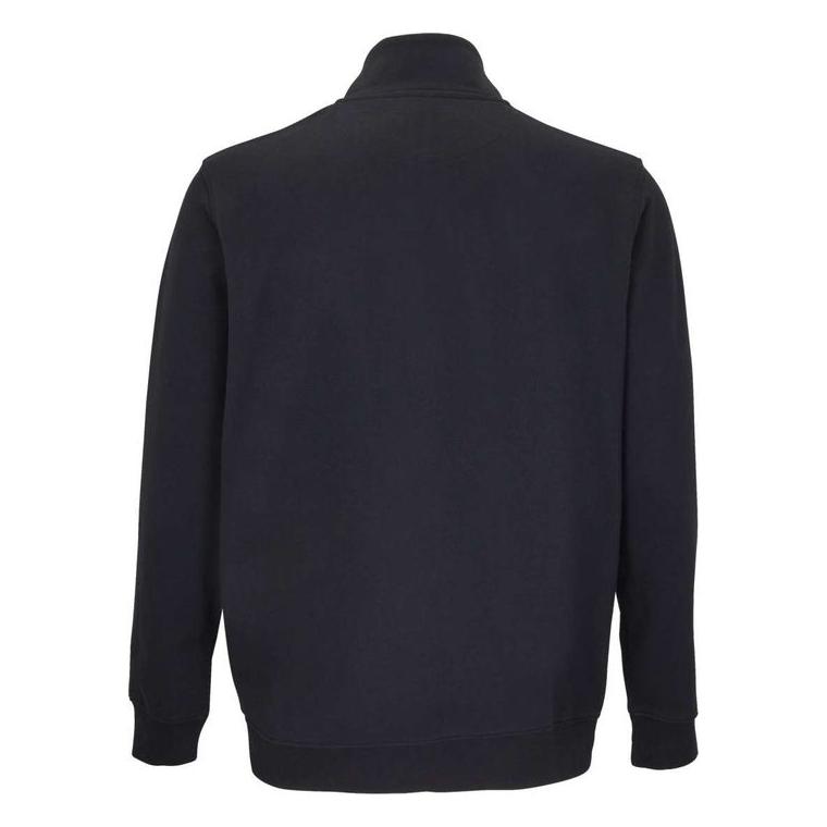 Hanorac cu fermoar unisex Sol's Cooper Negru 3XL