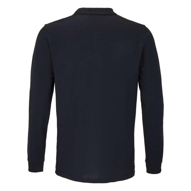 Tricou Polo cu mânecă lungă unisex Sol's Planet Lsl  Negru 5XL