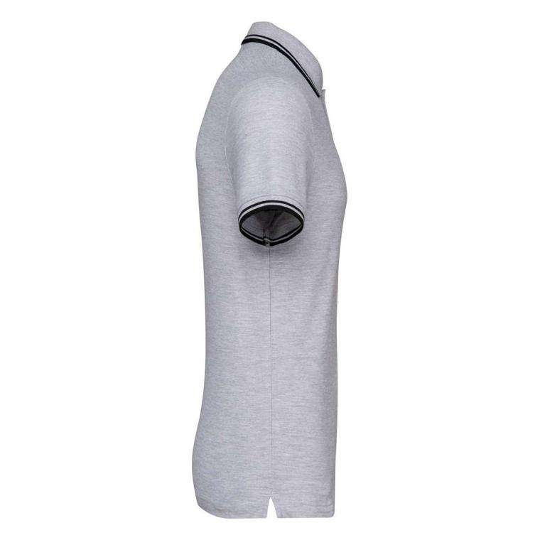 Tricou Polo cu două dungi pentru bărbați Black/Oxford Grey 3XL