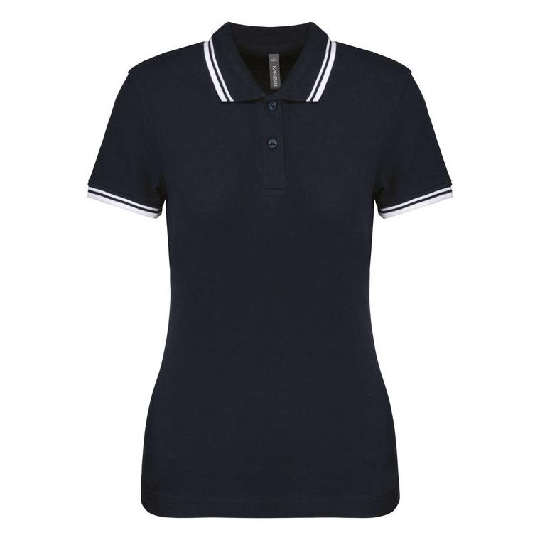 Tricou Polo cu două dungi pentru femei  Orion Navy Blue