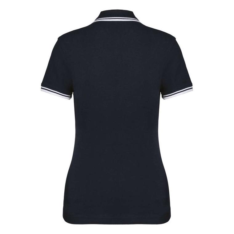 Tricou Polo cu două dungi pentru femei  Orion Navy Blue L