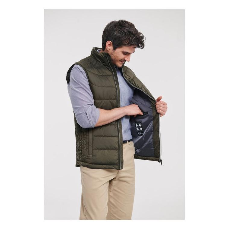 Vestă termoizolantă pentru bărbați Nano Dark Olive XXL