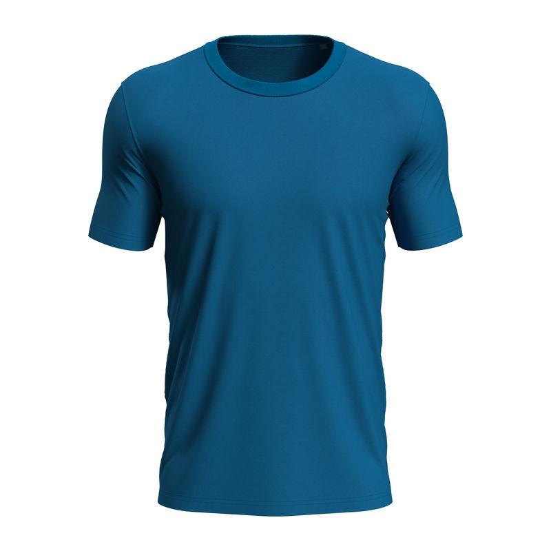 Tricou Unisex Morgan cu guler la baza gâtului Albastru S