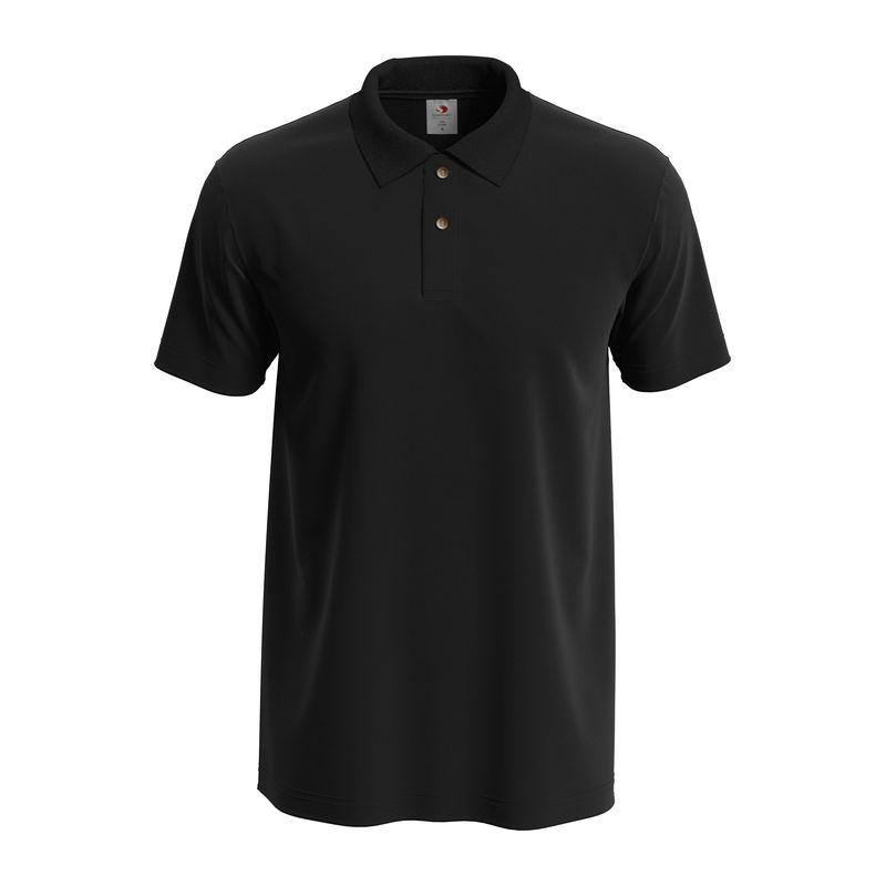 Tricou Polo Unisex Classic Black Opal XXL
