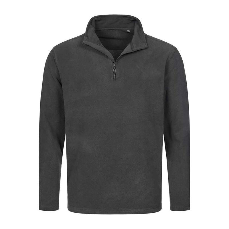 Jachetă fleece Unisex Classic cu fermoar scurt Grey Steel XL