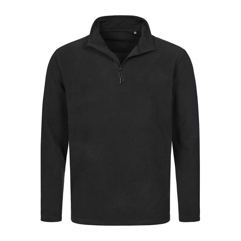 Jachetă fleece Unisex Classic cu fermoar scurt Black Opal XL